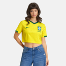 Camisa Feminina Cropped Seleção Brasileira 2026/26 Home